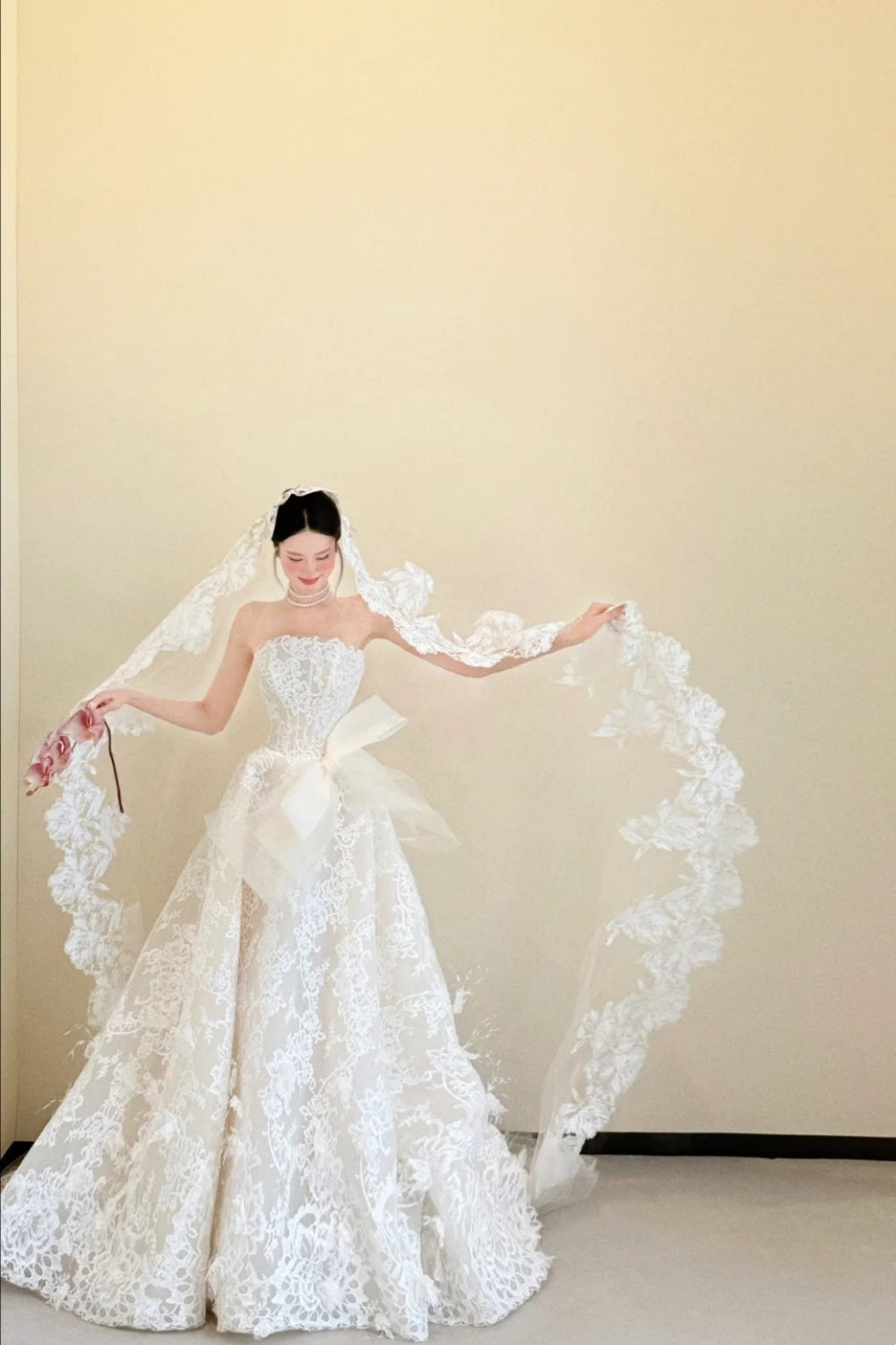 girlhomeshops- Exquisite Lace Long Wedding Dress gh5964