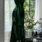 ✨Girlhomeshops-Robe de soirée longue en mousseline de soie, exquise et magnifique, avec perles vertes, gh4987