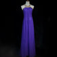 Lila Vintage-Mode Elegant Exquisite Edelstein Strass Perlen Lange Bodenlangen Tüll Ballkleid Abendkleid Partykleid Ballkleid gh3863