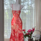 Rote Perlen Romantische Elegante Lange Chiffon Ballkleid Abendkleid Party Kleid Datum Kleid gh4615