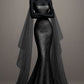 Girlhomeshops-Blue/Purple Sparkling Long Satin Mermaid Prom Dress Evening Dress Party Dress gh5000