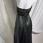 Sexy Vintage Black Gray Spaghetti Strap Prom & Evening Party Dress, Beaded Details, High Waist Silhouette gh8568