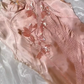 Vintage Pink Sleeveless Beaded Fitted Waist Prom & Evening Party Dress gh8522