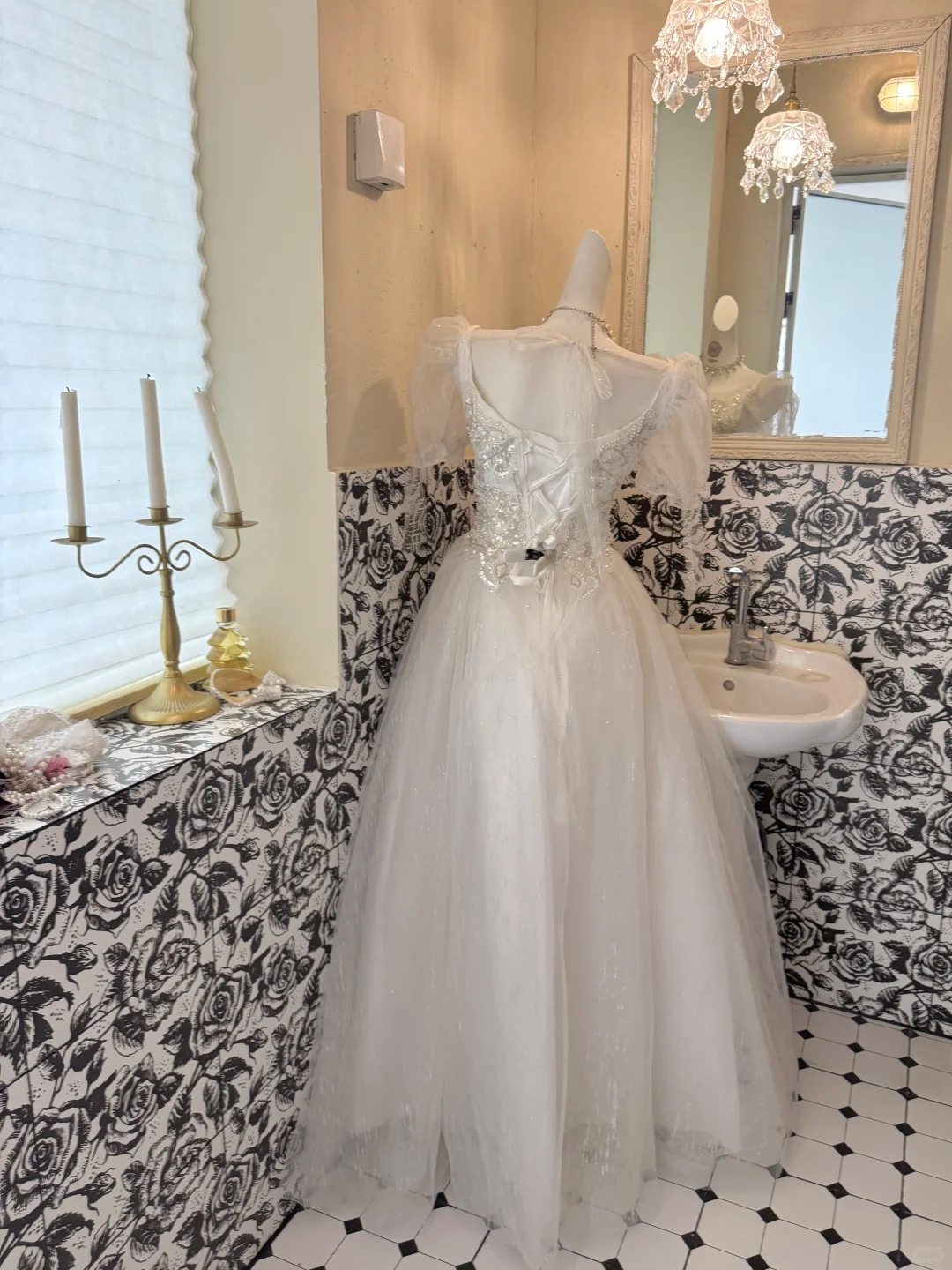 Ivory Square Neck Waist-Cinched A-Line Luxury Romantic Dress, Wedding Gown gh7696