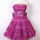 girlhomeshops-Purple and pink short multi-layered tulle princess sweet homecoming dress gh5770