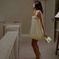 Girlhomeshops-Yellow sweet fashion short chiffon homecoming dress birthday dress gh5288