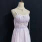 Lavender Spaghetti Strap Long Premium Romantic Gown, Slim Fitted Waist, Elegant Style, Wedding Dress & Bridal Gown gh8292