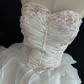 White Strapless Romantic Gown, Fitted Waist, Fluffy Tiered Cake Skirt, Wedding Dress & Bridal Gown gh8246