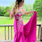 girlhomeshops-Festliches Kleid mit zarten rosa Perlen gh6117