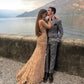 Robe de soirée longue en tulle, élégante et transparente, avec des appliques florales exquises, style sirène, sans manches, robe de bal, robe de fiançailles, robe de soirée, gh3667