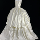Apricot White Strapless Waist-Cinched Voluminous Skirt Evening Gown for Parties & Balls gh7159