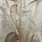 Weißes, zartes, florales Applikations-Lang-Satin-Ballkleid, Abendkleid, Brautkleid gh4292
