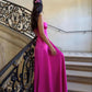 Pink Purple Sexy A-Line Spaghetti Strap Maxi Party Ball Gown Evening Dress gh3021