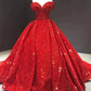 Silver/Red/Green Shiny Gorgeous Sequined Long Prom Dress Evening Dress Off Shoulder Adult Ceremony Dress gh3128