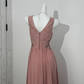 Light Pink Cutout Spaghetti Strap Waist-Cinched Bodycon Long Prom & Evening Gown gh7221