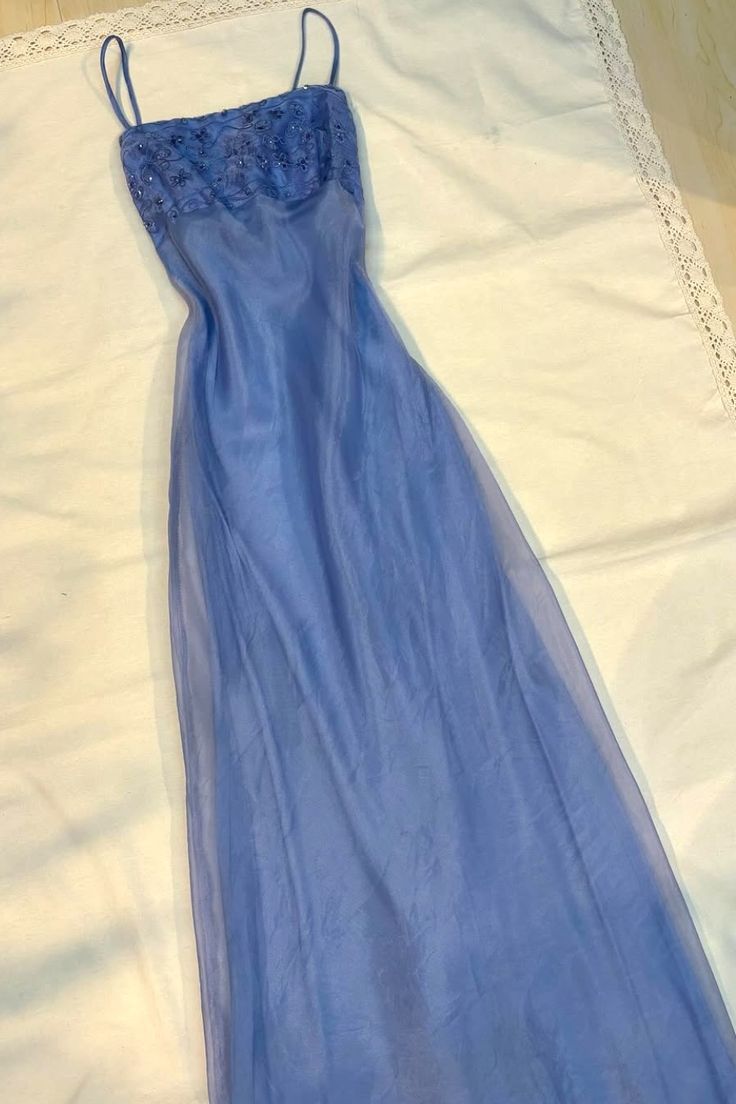 girlhomeshops-Neues Kleid mit zarten blauen Perlen gh6118