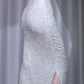 ✨Girlhomeshops-Silver Halter Sequin Prom Gown Open Back Mermaid Long Evening Dress gh10095