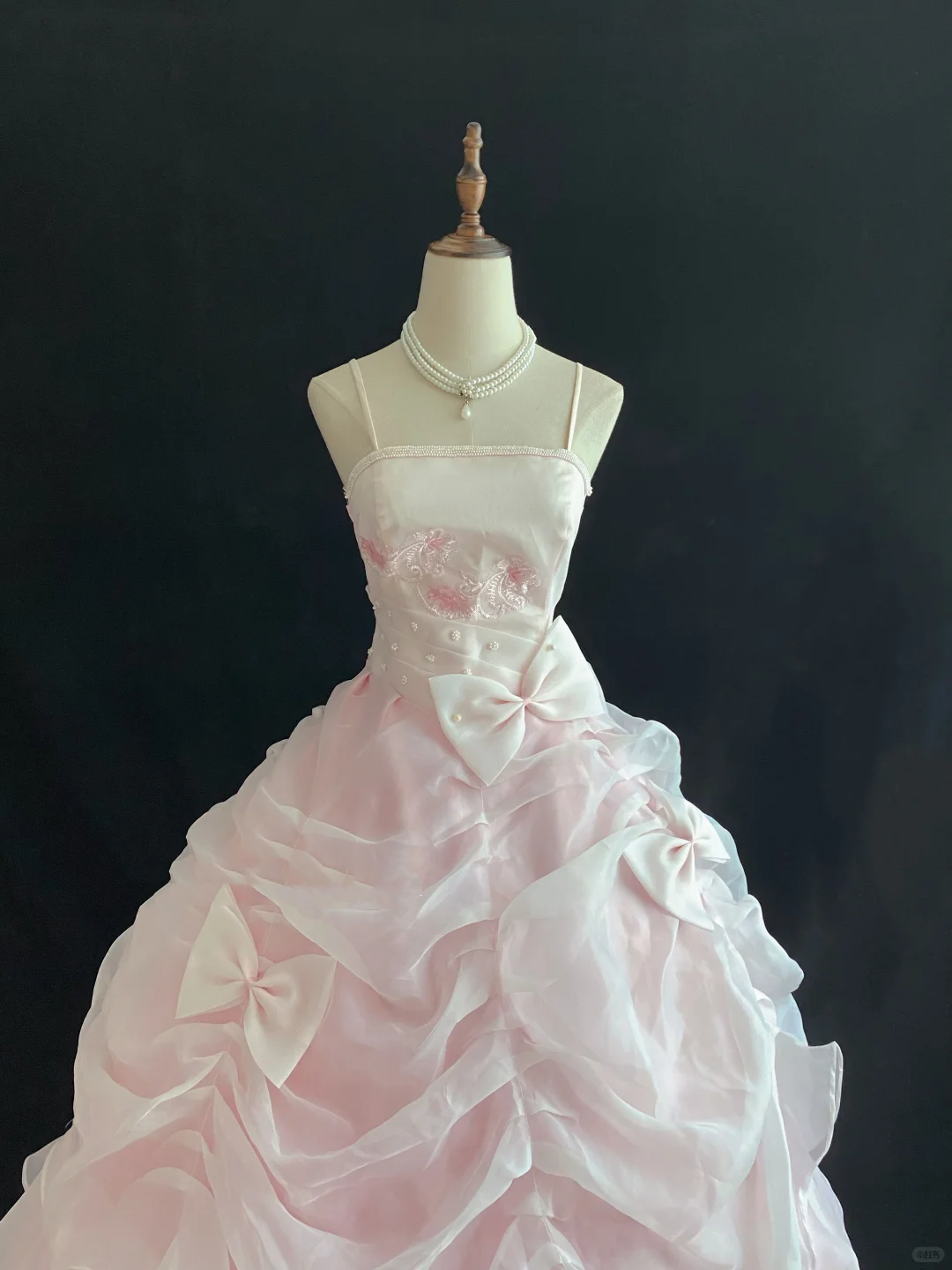 Light Pink Spaghetti Strap Romantic Dress for Girls, Fitted Waist, Fluffy Princess Skirt, Cute Young Lady Wedding Dress & Bridal Gown gh8166