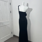 Black One-Shoulder Waist-Hugging Slim Elegant Prom & Evening Dress gh7225