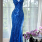Robe de soirée longue et élégante, luxueuse et luxueuse, avec perles, style violet, gh4889