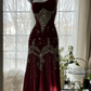 Elfenbeinfarbenes Vintage-Kleid, elegant, glänzend, exquisite Strass-Perlen, langes Chiffon-Ballkleid, Abendkleid, Geburtstagspartykleid, Abschlussballkleid, Abschlusskleid, gh3945