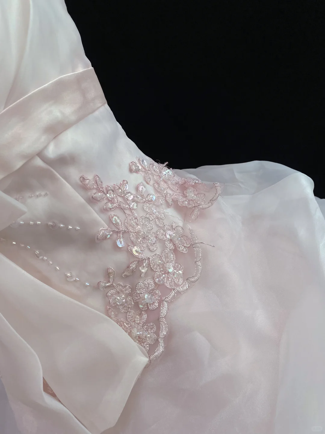 Blush Pink Strapless Romantic Gown for Gentle Girls, Cinched Waist, Voluminous Princess Skirt, Wedding Dress & Bridal Gown gh8169