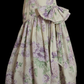 Elegant Vintage Purple Print Square Neck Fitted Waist Prom & Evening Party Dress gh8499
