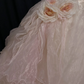 Light Pink Vintage Embroidered Romantic Gown, Fitted Waist, Voluminous Princess Skirt, Wedding Dress & Bridal Gown gh8255