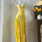 girlhomeshops-Fashion Slim - Fitting Spaghetti - Strap Ruffled Prom Dress girl dress gh5845