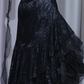 ✨Girlhomeshops-Black Gothic 2 Piece Evening Gown, Halter Corset Top High Low Tiered Tulle Prom Dress gh9941
