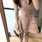 Rosa Geburtstagskleid, kurzes/langes Homecoming-Kleid gh6757