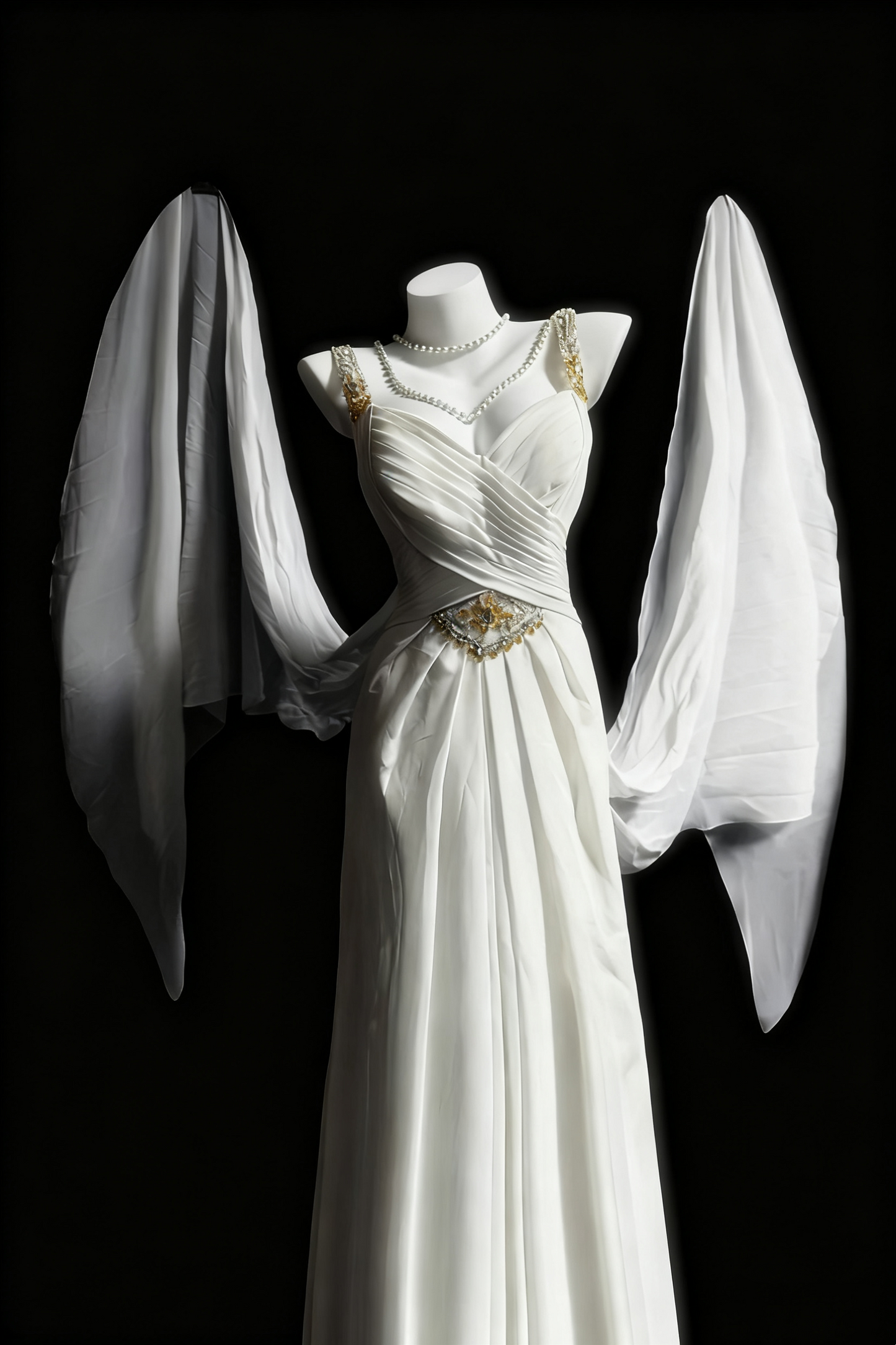 girlhomeshops - Weißes, elegantes, langes Tüll-Hochzeitskleid für Bräute gh6284