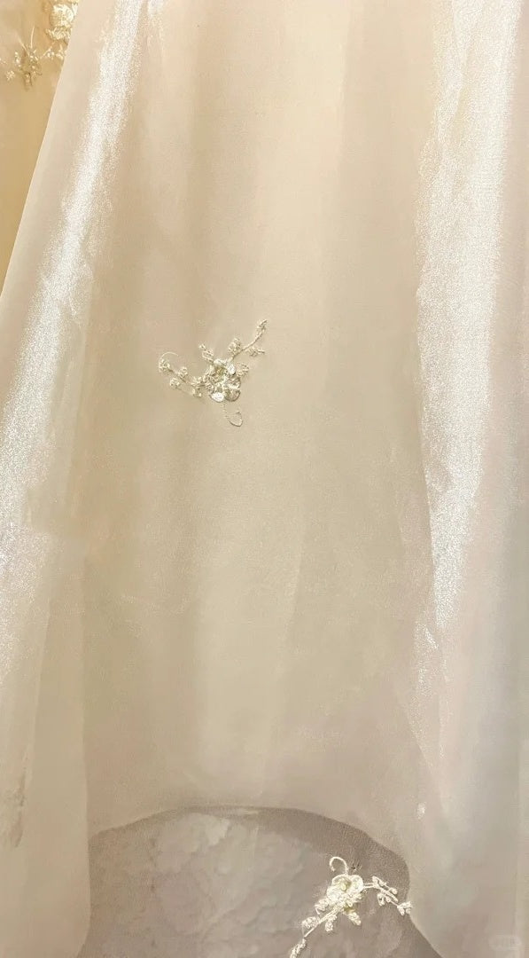 Robe de soirée longue en mousseline de soie à fleurs jaunes, robe de soirée, robe de remise de diplôme, ensemble deux pièces gh4506