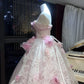 Une robe de princesse féérique ! Une robe girly 🌸 Une robe de fée rose à fleurs qui déborde de charme féminin gh6731
