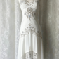 Dunkelblaues, ätherisches Meerjungfrauen-Abendkleid im Gothic-Stil mit hübschem Blumenmuster, Pailletten und Perlenbesatz, Midi-/Kurzformat, Homecoming-Kleid, Date-Kleid, Partykleid gh4617