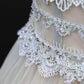 Girlhomeshops-Mint green elegant lace long tulle prom dress evening dress party dress gh5124