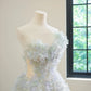 Girlhomeshops - Speziell angepasstes, feenhaftes, elegantes, langes Ballkleid aus Tüll in der Farbe Monet Garden gh5061