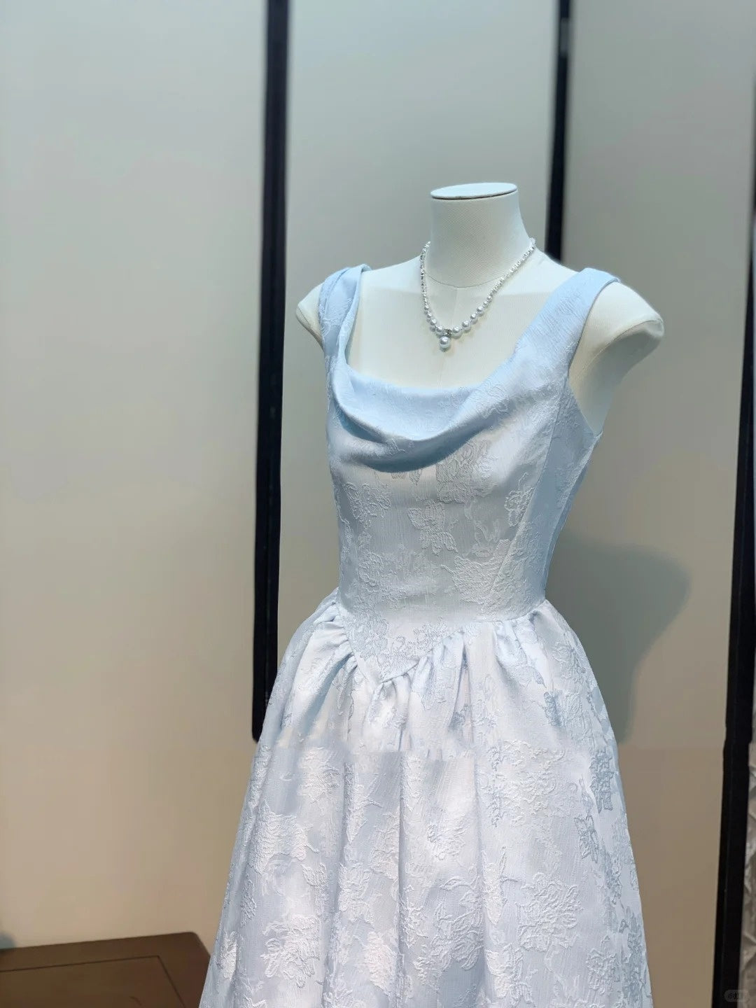 Hellblaues elegantes Heimkehrkleid für Mädchen, lang, Satin, Ballkleid, Abendkleid, Partykleid, Geburtstagskleid, Brautjungfernkleid, gh4544