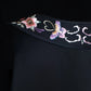 Girlhomeshops-Black exquisite floral elegant fairy girl short satin homecoming dress birthday dress gh5371