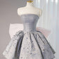 Silbernes funkelndes Homecoming-Kleid, kurze Pailletten, Ballkleid, Abendkleid, Abschlusskleid, Partykleid, gh4555