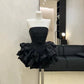 Pink/Black homecoming dress short satin prom dress evening dress birthday dress gh4525