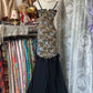 Girlhomeshops - Robe de soirée longue en mousseline de soie, imprimé léopard noir, élégante, gh5189