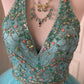 Blue Beaded Short Chiffon Homecoming Dress Prom Dress Birthday Party Dress gh4847