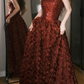 Robe bustier 3D Rose - Robe de bal plissée à sequins gh6947