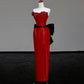 Girlhomeshops -Red shiny long sequined prom dress evening dress party dress gh5120