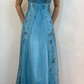 Robe de soirée longue en tulle, élégante et tendance, à bretelles spaghetti, style bal de promo, marron, gh3590