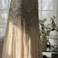 Elfenbeinfarbenes Vintage-Kleid, elegant, glänzend, exquisite Strass-Perlen, langes Chiffon-Ballkleid, Abendkleid, Geburtstagspartykleid, Abschlussballkleid, Abschlusskleid, gh3945