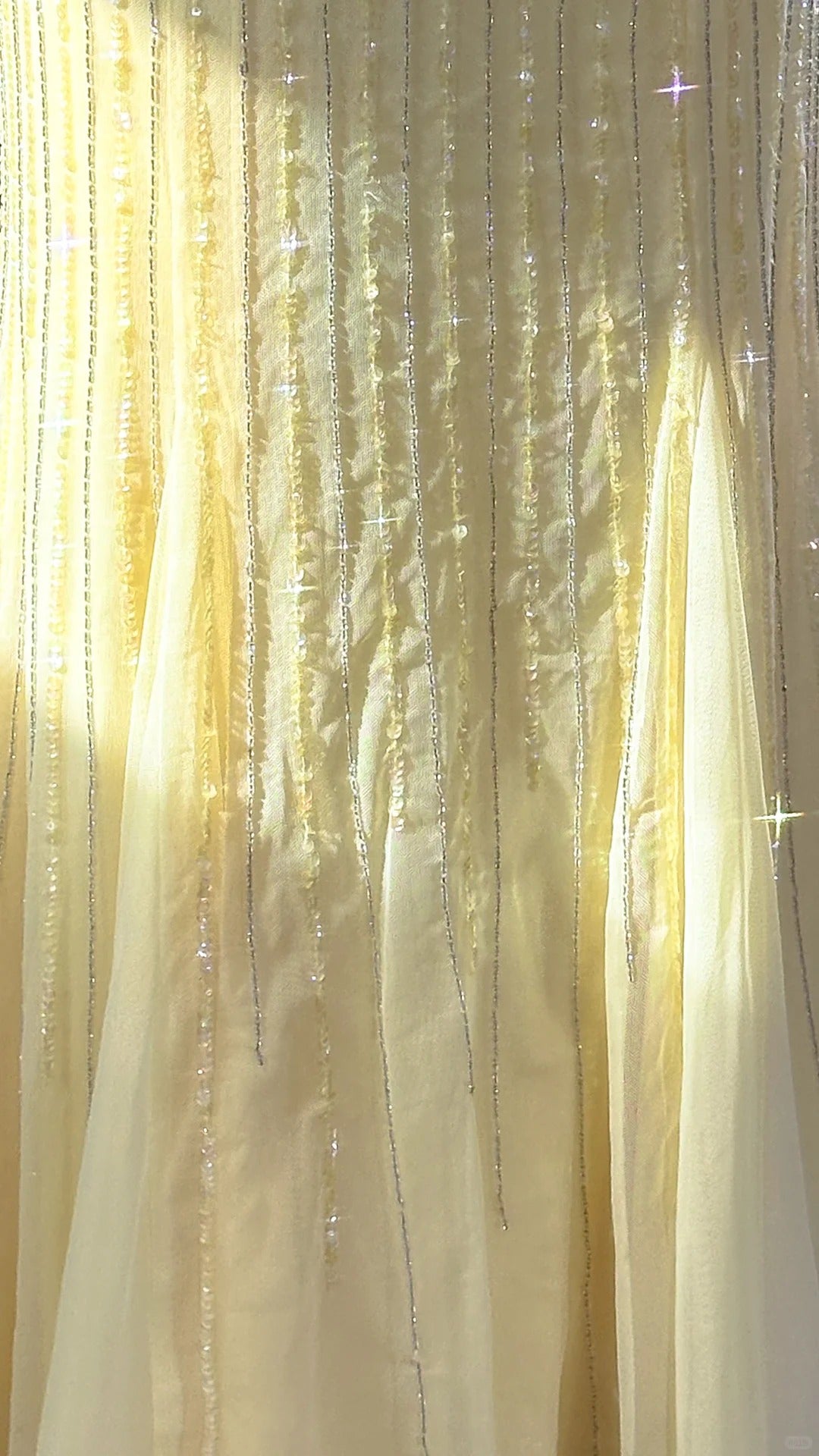 Hellgelb, wunderschön glänzend, modisch, elegant, exquisite Perlen, lang, rückenfrei, Tüll, Ballkleid, Abendkleid, Geburtstags-/Hochzeitsgast-/Feiertagspartykleid, Ballkleid, Valentinstags-Date-Kleid, gh4034