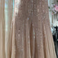 Robe de soirée romantique féerique en mousseline de soie ornée de perles exquises gh69123