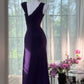 Lila Strass Langes Chiffon Ballkleid Abendkleid Partykleid Date Kleid Ballkleid gh4677